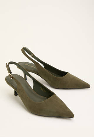 Pointy Slingback Green