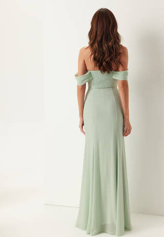 Chiffon Off Shoulder Maxi Dress
