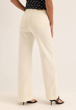 Front Pocket Jeans White
