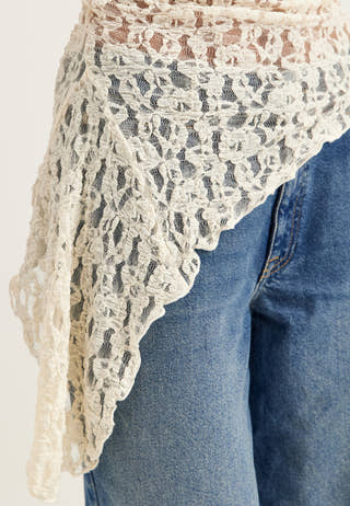 Asymmetric Lace Top