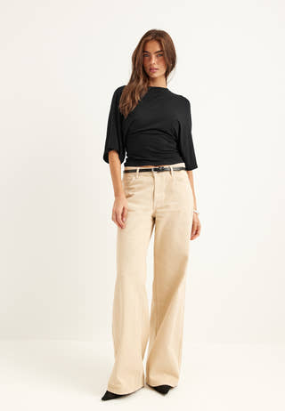 Wide Sleeve Fitted Tee