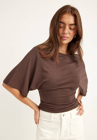 Wide Sleeve Fitted Tee