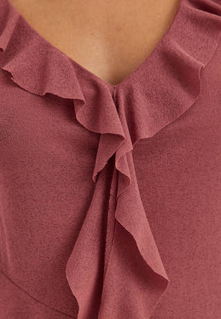 Sleeveless Flounce Top