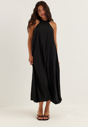Halter Neck Balloon Dress