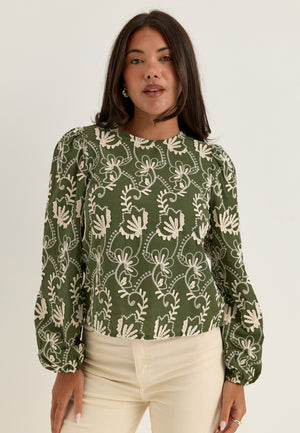 Objmya Re L/S TOP NOOS Green