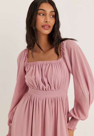 Multi Way Chiffon Maxi Dress Purple