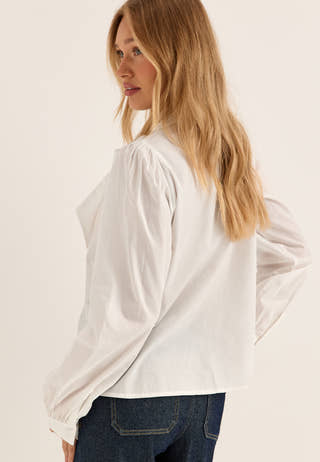 Tie Detail Blouse White
