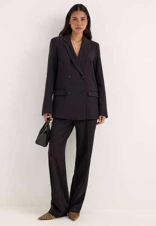 Double Breasted Blazer Black
