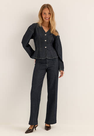 Front Seam Jeans Blue