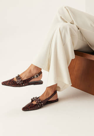 Onlaura-7 Pu Hardware Slingback