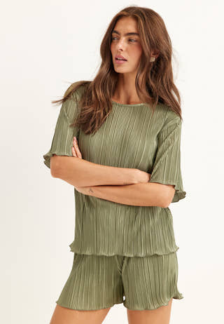 Pleated Frill Shorts