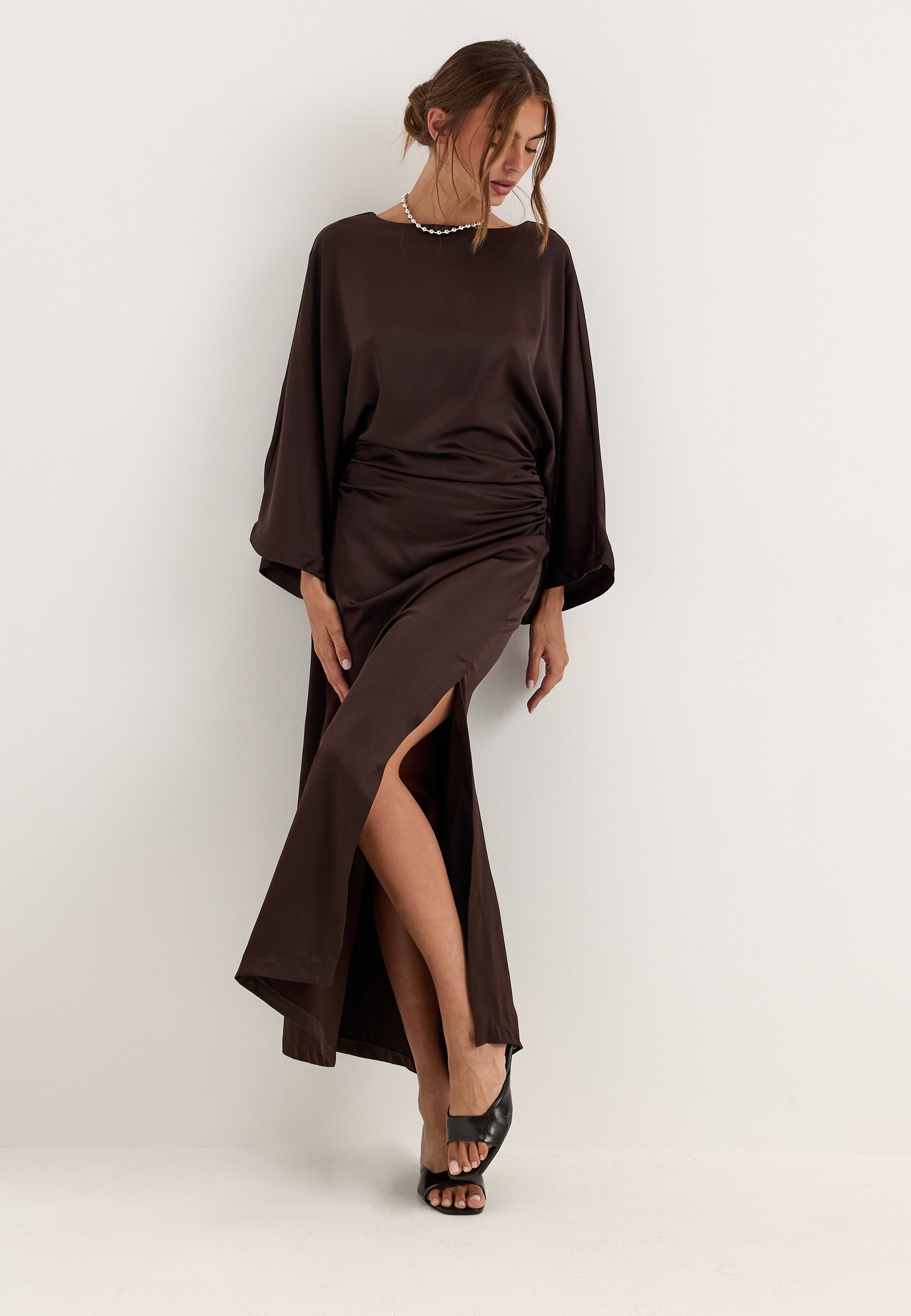 kimono bridesmaid dress Open Back Kimono Sleeve Bridesmaid Dress Sewing Pattern