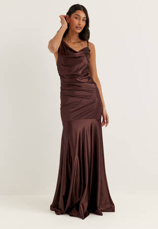 Waterfall Mermaid Soft Stretch Gown Purple