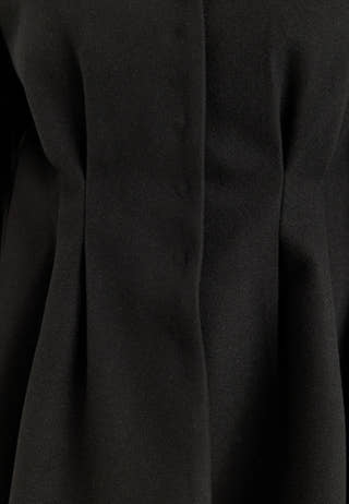 Shaped Short Coat Black