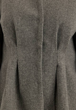 Shaped Short Coat Grey