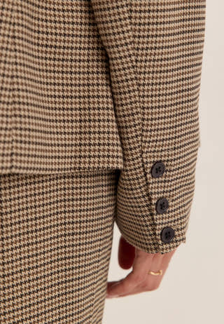 Shaped Blazer Patterned