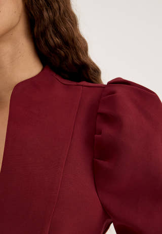 Shaped Mini Dress Red