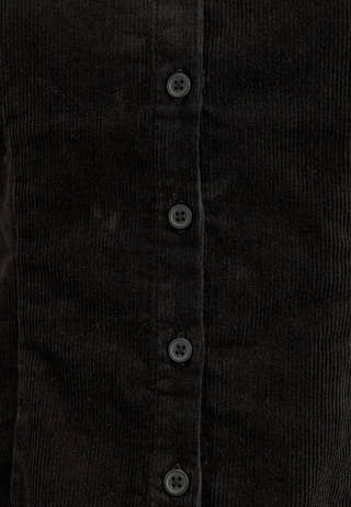 Corduroy Shaped Shirt Black