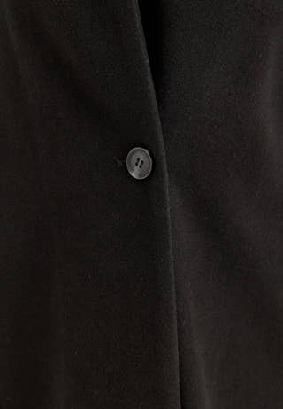Belted Long Coat Black