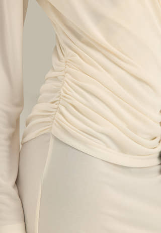 Drapy Maxi Dress White