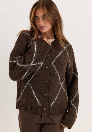 Knitted Cardigan Patterned