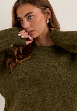 Knitted Sweater Green