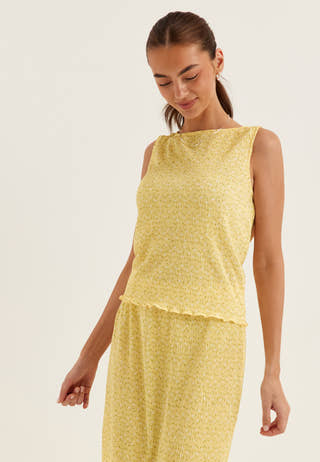 Pcflora Sl Tank Top Jrs