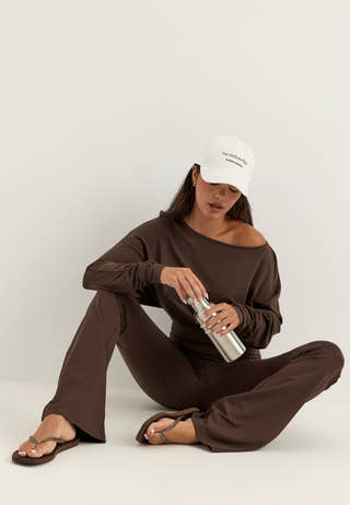 High Waist Tights Brown