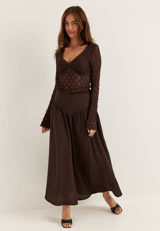 Soft Structure Maxi Skirt