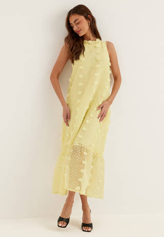 Vipalma S/L O-NECK ANKLE DRESS