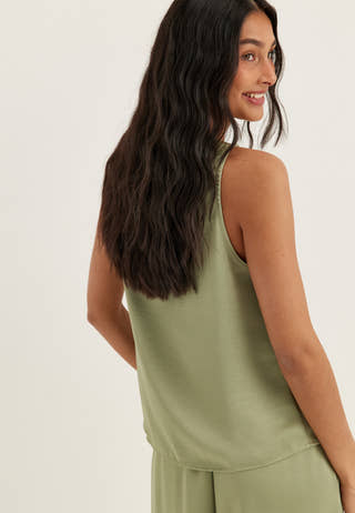 Objchilli Lo Tank Top Green