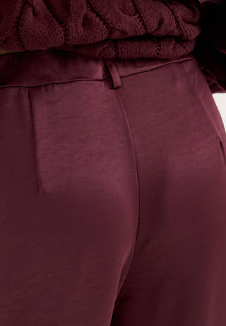 Satin Trousers Purple
