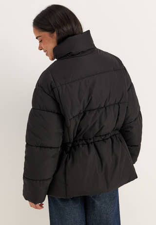 Padded Puffer Jacket Black