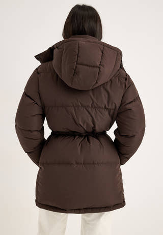 Padded Down Jacket Brown