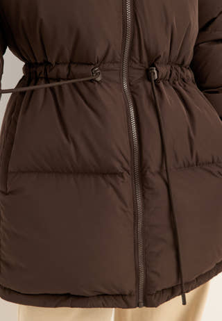 Padded Down Jacket Brown