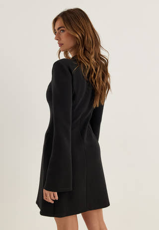 Ina Keyhole Short Power Dress Black