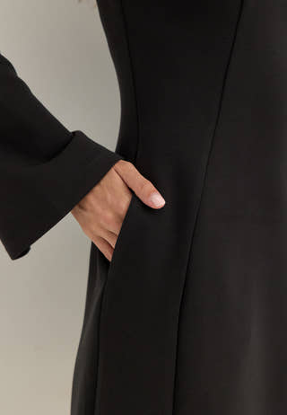 Ina Keyhole Short Power Dress Black