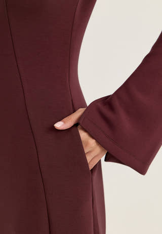 Ina Keyhole Short Power Dress Purple