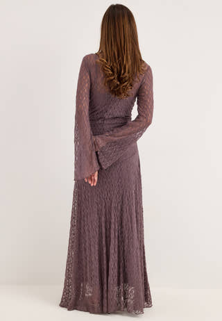 Lace Ankle Dress Purple