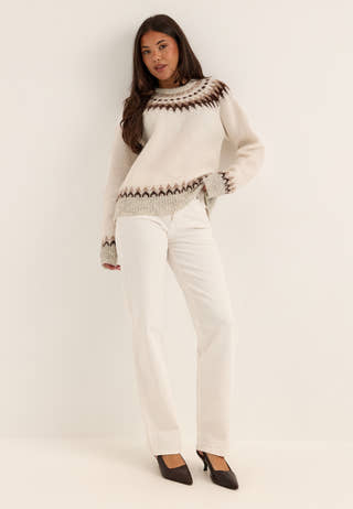 Faire Isle Knitted Sweater Patterned