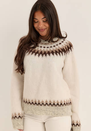 Faire Isle Knitted Sweater Patterned