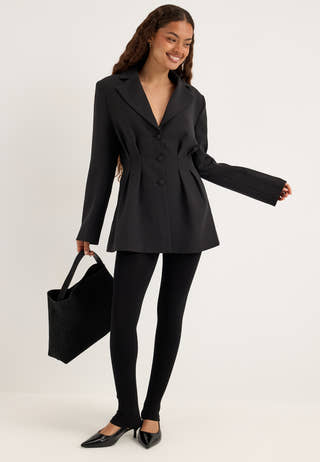 Shaped Blazer Black