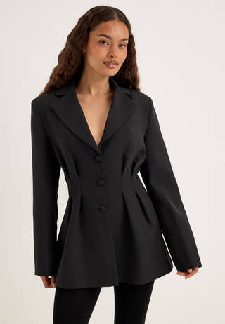 Shaped Blazer Black