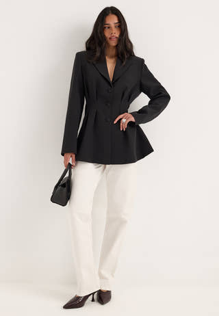 Shaped Blazer Black