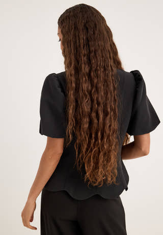 Shaped Blouse Black