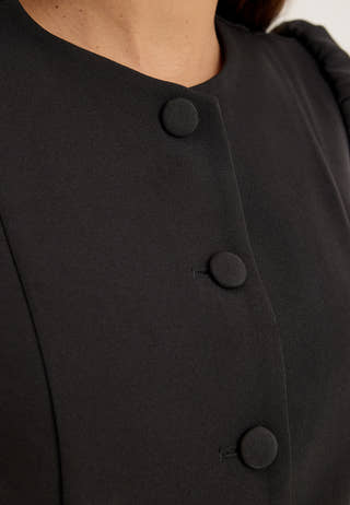 Shaped Blouse Black