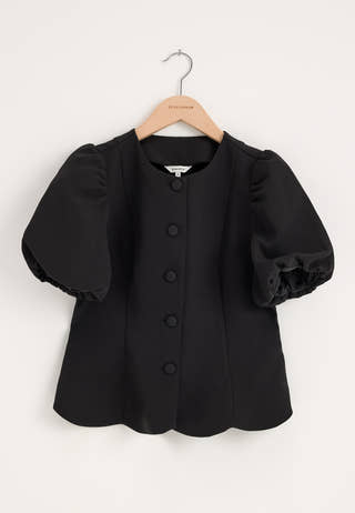 Shaped Blouse Black