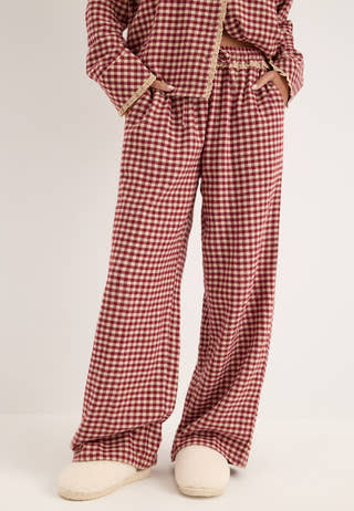 Flannel Pajama Trousers Patterned