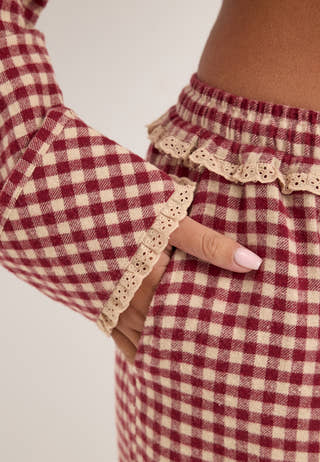 Flannel Pajama Trousers Patterned