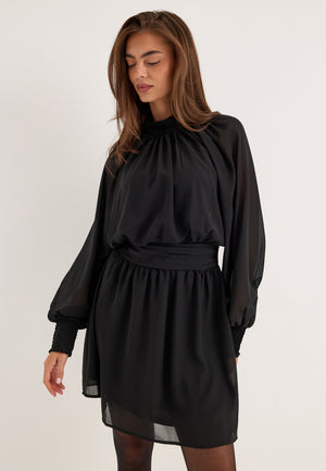 Draped Dress Black